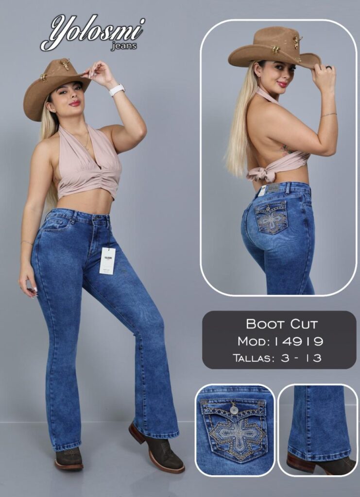 YOLOSMI JEANS PANTALON BOOT CUT MODELO 14919