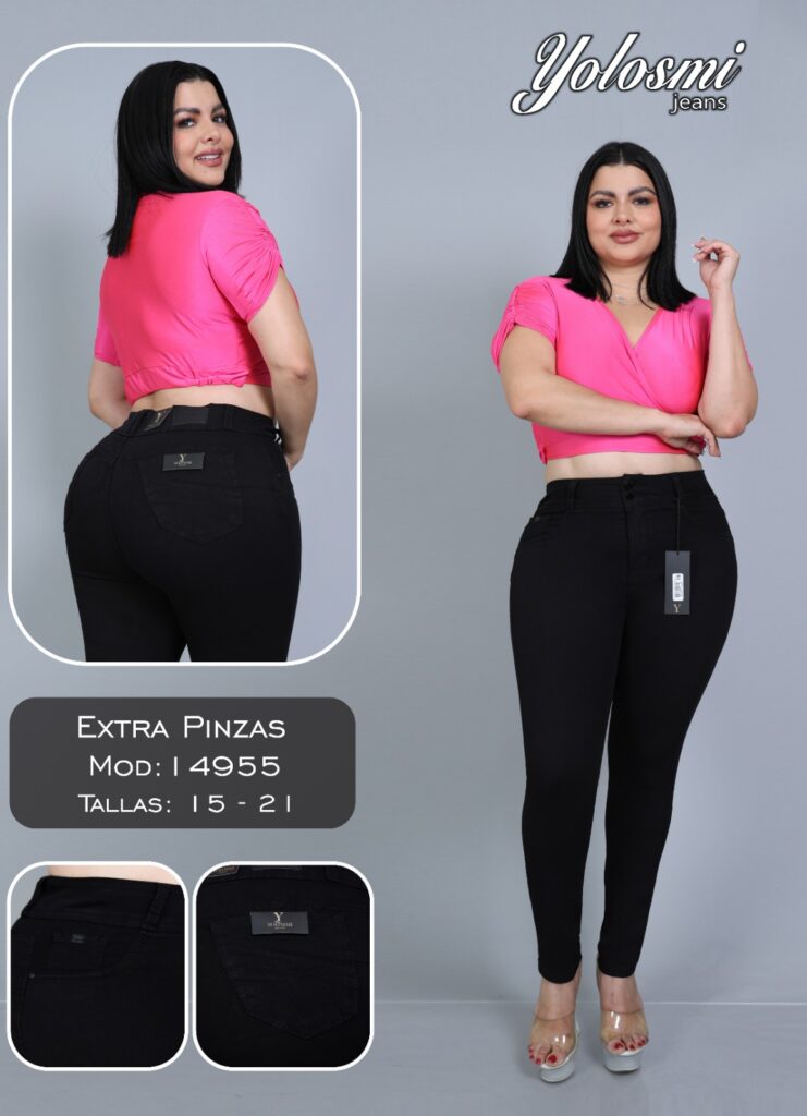 Yolosmi Jeans Pantalon Extra/Modelaje Modelo 14955