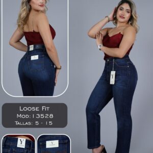 YOLOSMY JEANS PANTALON DAMA LOOSE FIT MODELO 13528
