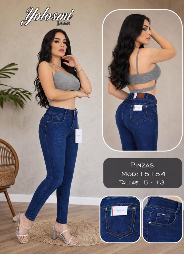 YOLOSMY JEANS PANTALON DAMA PINZAS MODELO 15154